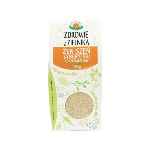 Żeń-szeń syberyjski korzeń mielony susz ziołowy 100g natura wita