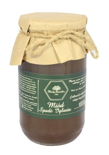 Miód spadziowy iglasty - 1000g - spadź iglasta