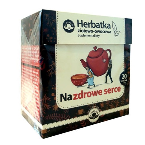 Herbatka ziołowo-owocowa na zdrowe serce 40g (20x2g) Natura Wita
