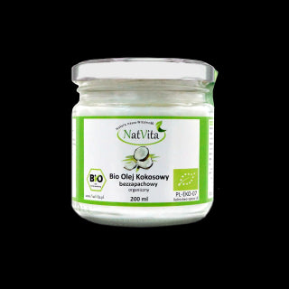 Bio olej kokosowy bezzapachowy 200ml