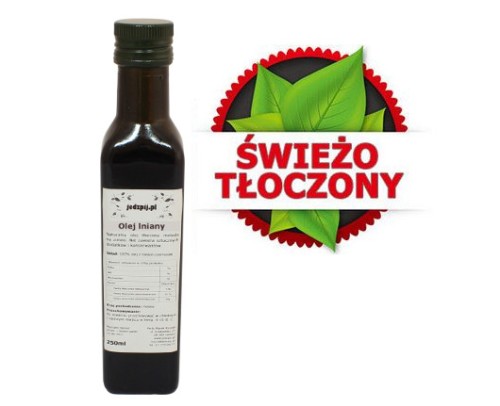 Olej lniany 250ml -tłoczony na zimo -jedzpij