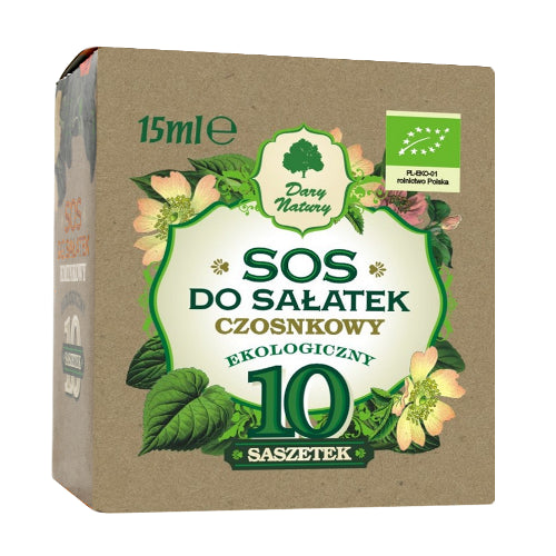 Sos do sałatek czosnkowy BIO 10 szt. Dary Natury