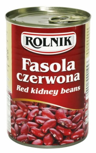 Fasola czerwona konserwowa 425ml Rolnik