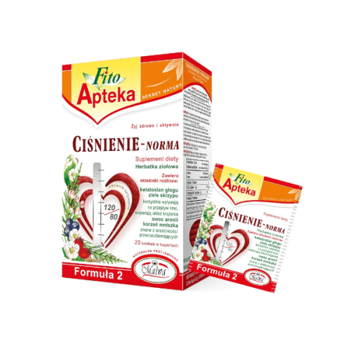 Herbatka ziołowa Ciśnienie-norma Fito Apteka 40g (20x2g) Malwa