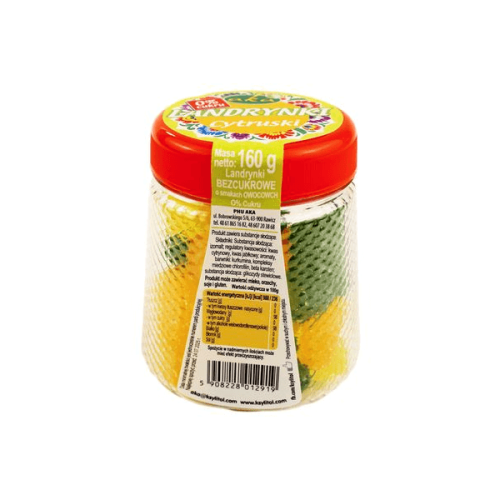 Landrynki owocowe Cytruski bez cukru 160g AKA