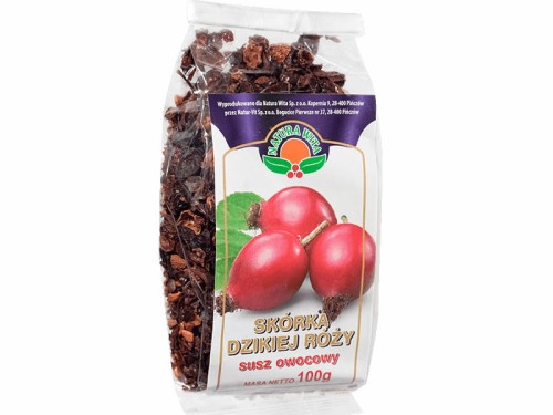 Skórka dzikiej róży susz owocowy 100g Natura Wita