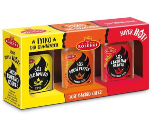 Sosy Super Hot zestaw 340g Roleski